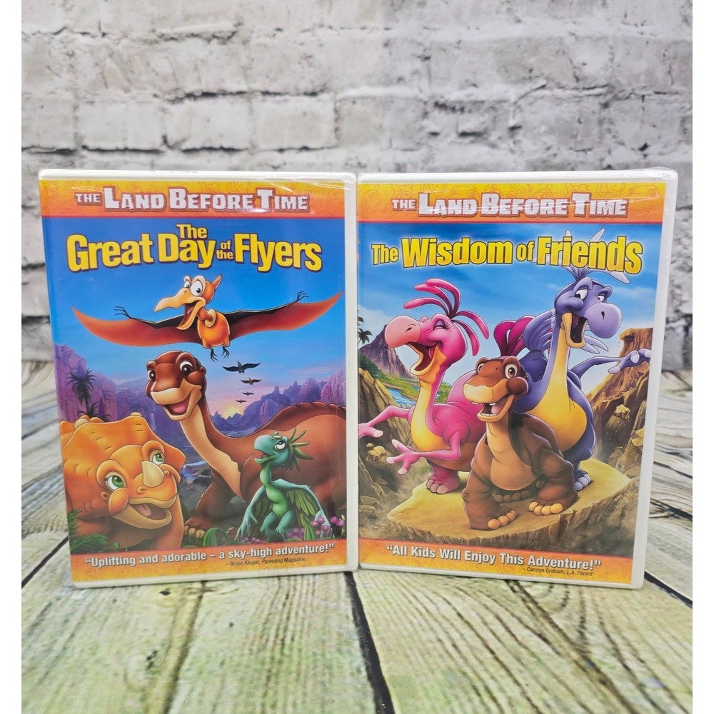 Land Before Time‎ DVD Lot Animated Dinosaur Movies Adventure Series Kids Family